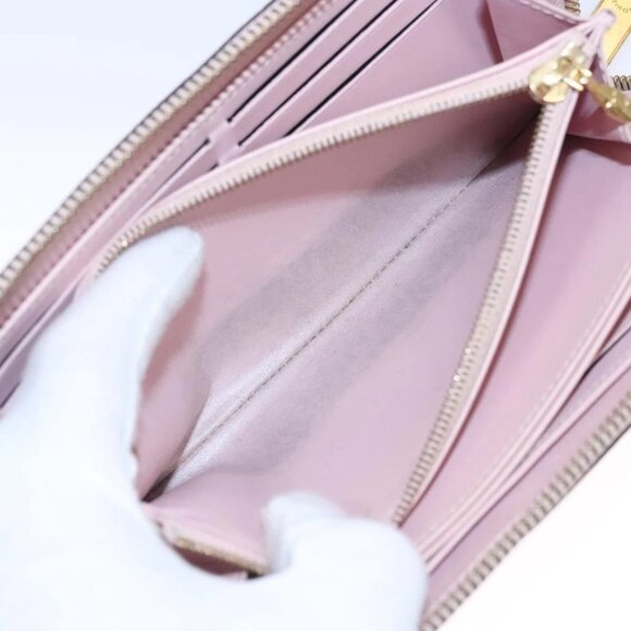 LOUIS VUITTON Monogram Vernis Zippy Wallet Rose Valerine M93522 LV Auth KD229 - Picture 14 of 16